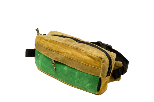 Brown And Green Fanny Pack